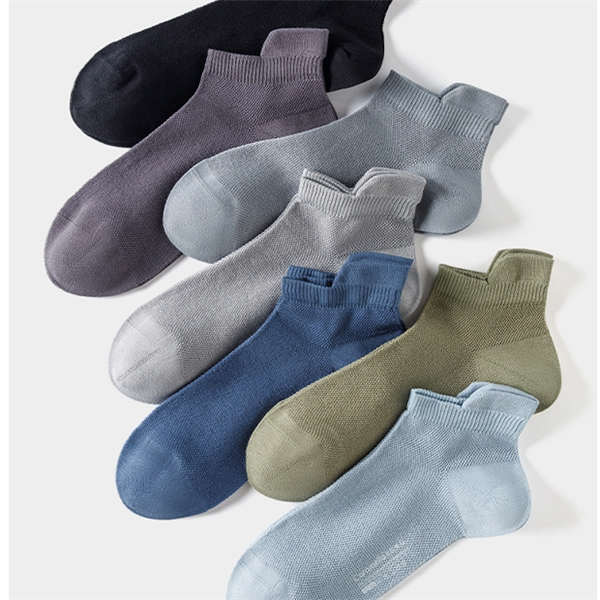 网眼袜男旅游量贩装袜子女夏季薄款透气棉袜男士船袜女防滑不掉跟